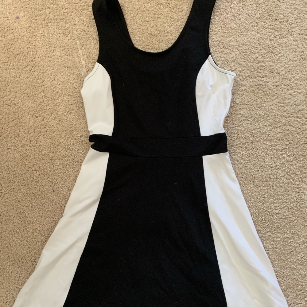 Black and white dress